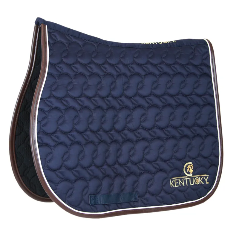 Kentucky Logo Saddle Pad Navy/White/Brown