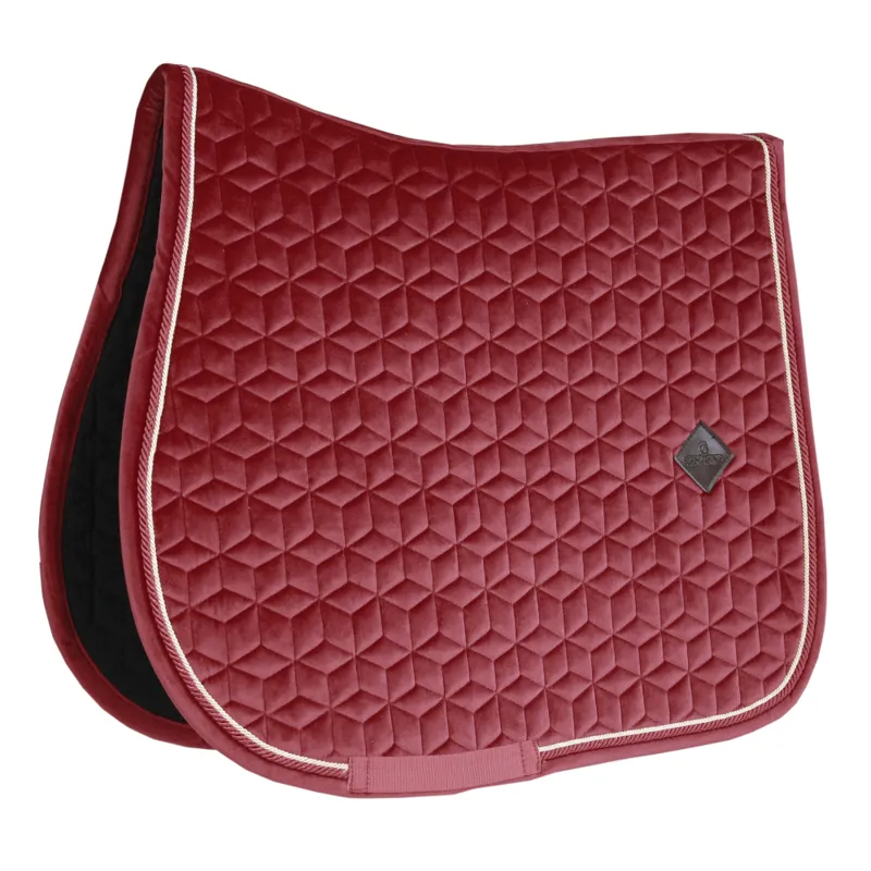 Kentucky Velvet Saddle Pad Jumping Bordeaux