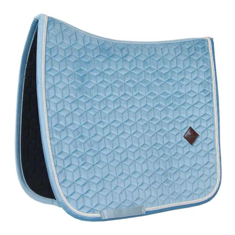 Kentucky Velvet Saddle Pad Dressage Light Blue