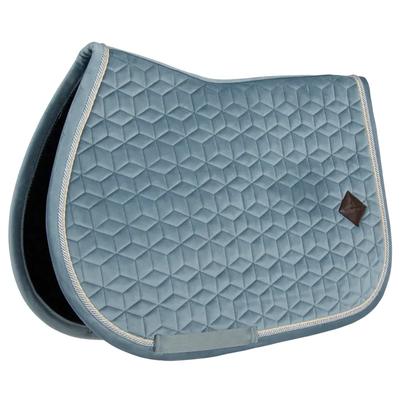 Kentucky Velvet Saddle Pad Jumping Light Blue Pony