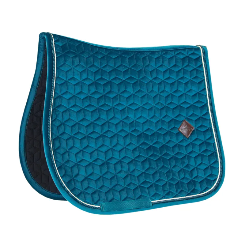 Kentucky Velvet Saddle Pad Jumping Emerald-1