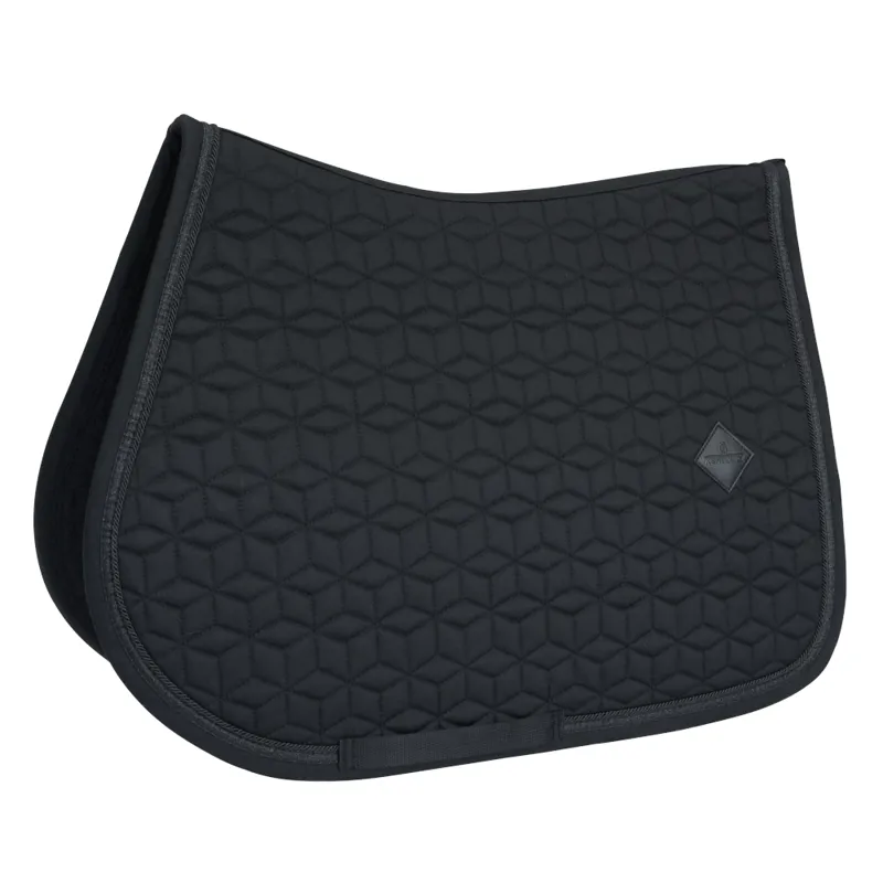Kentucky Glitter Rope Saddle Pad Jumping Black