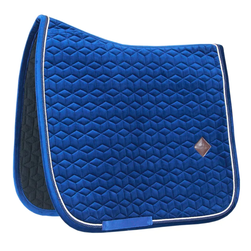 Kentucky Basic Velvet Saddle Pad Dressage Navy