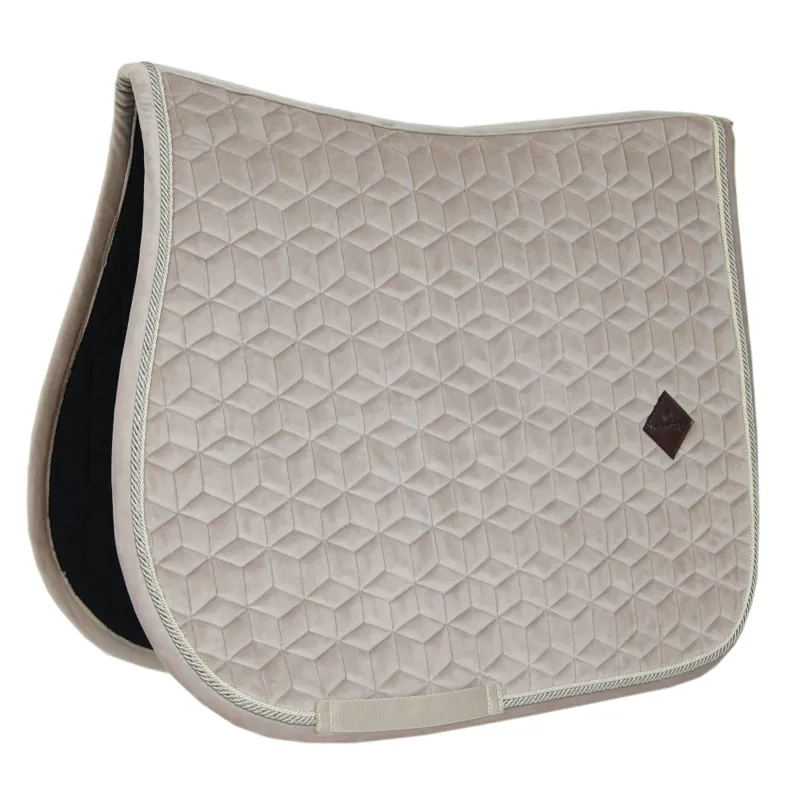 Kentucky Basic Velvet Saddle Pad Jumping Beige