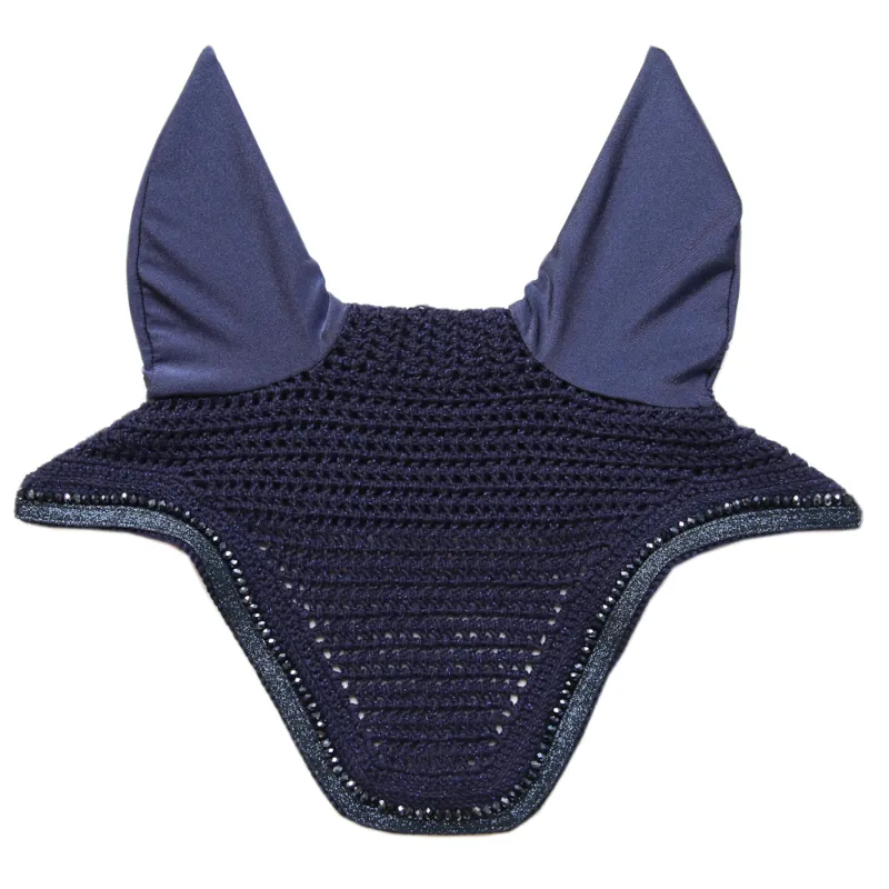 Kentucky Fly Veil Wellington Glitter Dark Navy