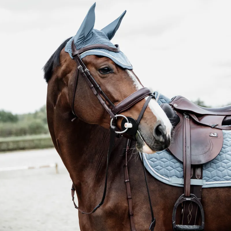 Kentucky Fly Veil Velvet Wellington Light Blue-1