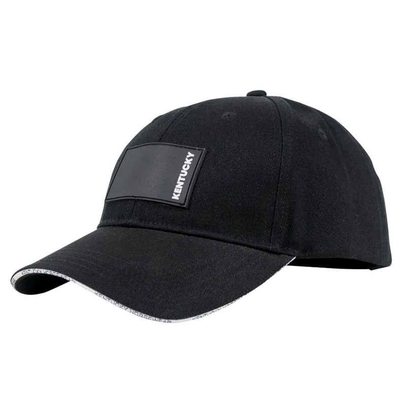 Kentucky Baseball Cap Rubber Logo Black