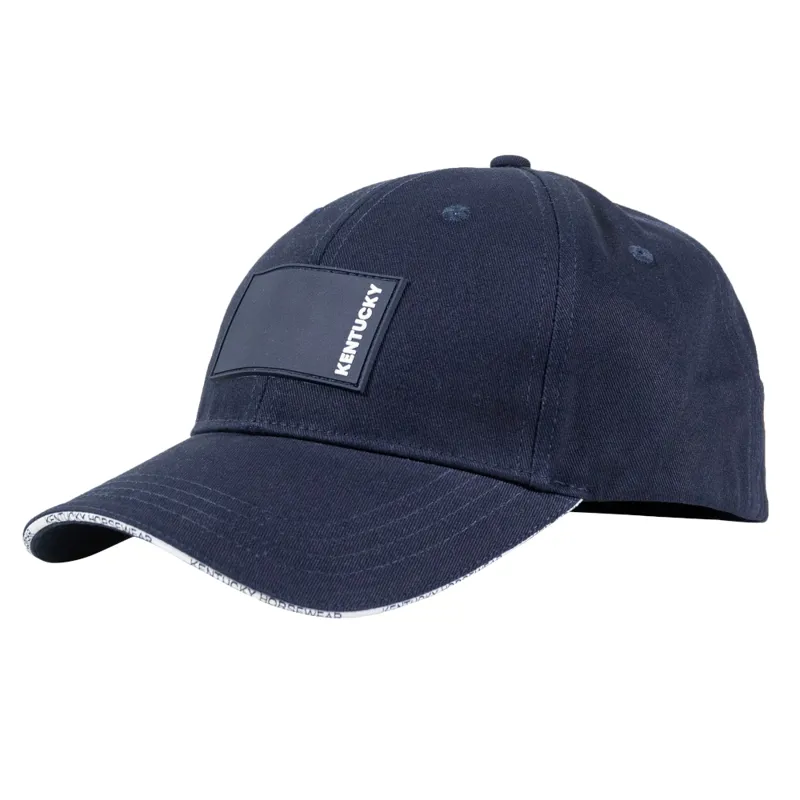 Kentucky Baseball Cap Rubber Logo Navy