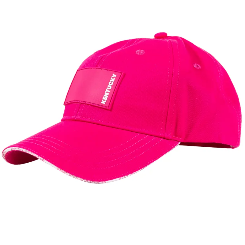 Kentucky Baseball Cap Rubber Logo Pink