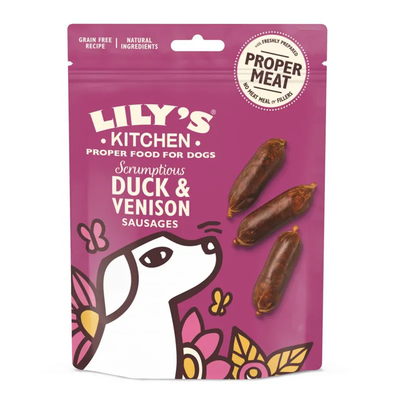 Lily's Kitchen Dog Duck and Venison Sausage 70g