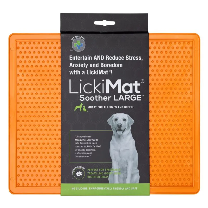 LickiMat Soother X-Large 30cm Orange