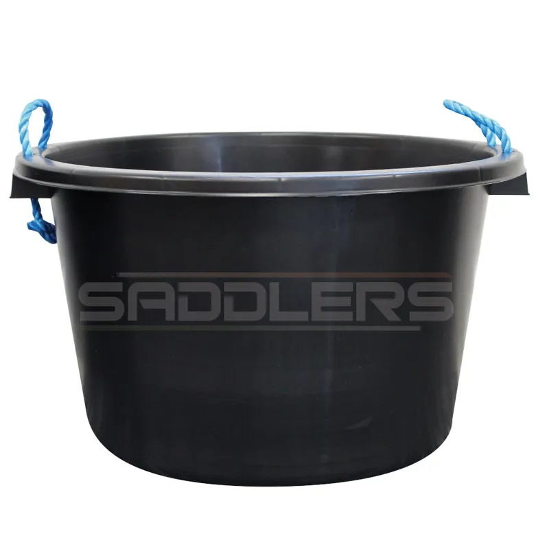 Saddlers Rope Handle Tub Black - 40L