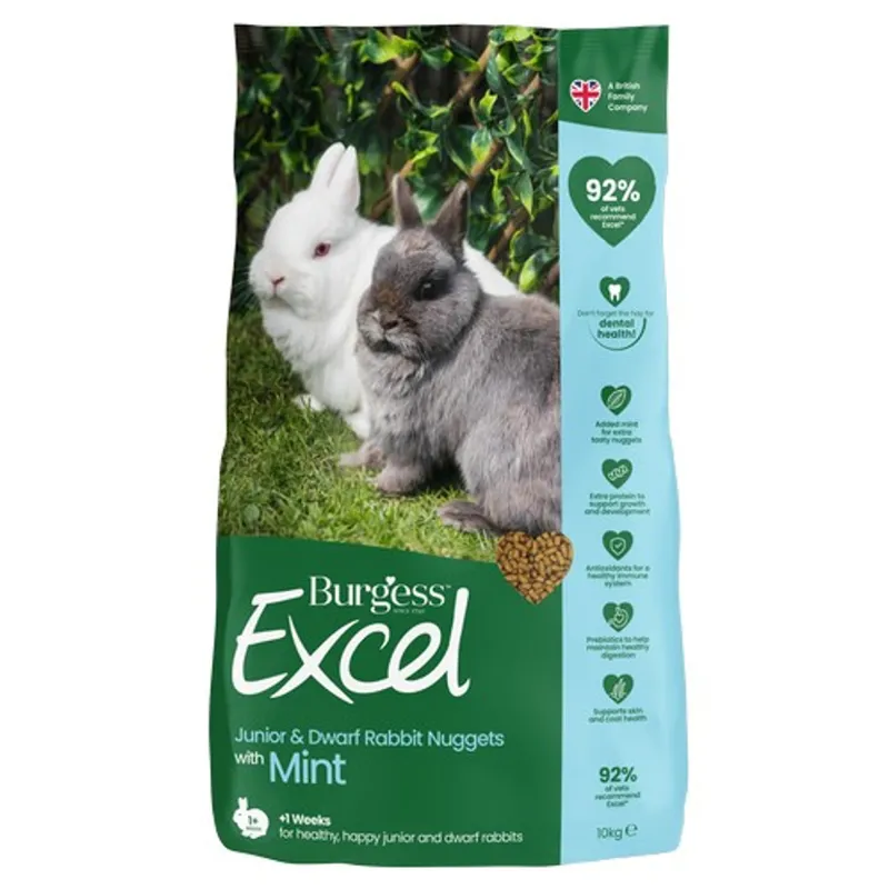 Burgess Excel Rabbit Junior and Dwarf 10kg
