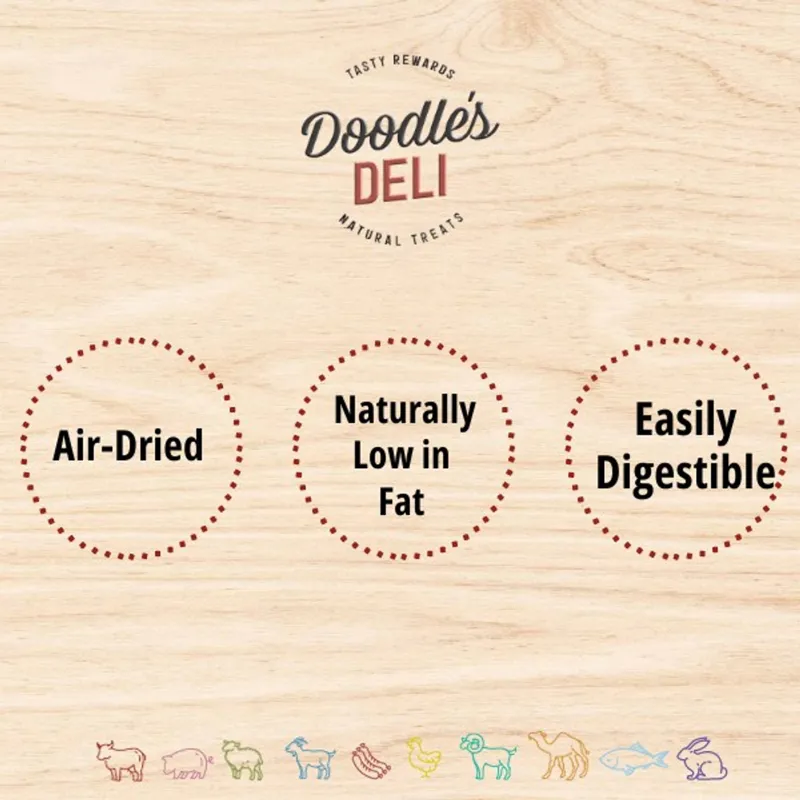 Doodles Deli Air Dried Beef Pizzle 1kg-2