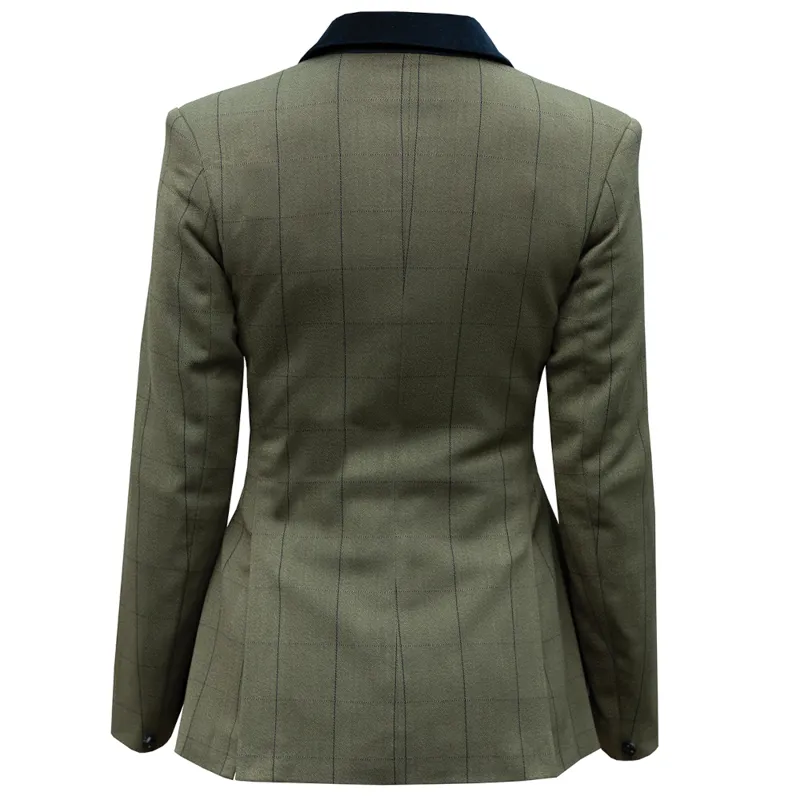Equetech Bellingham Stretch Tweed Riding Jacket Green-1