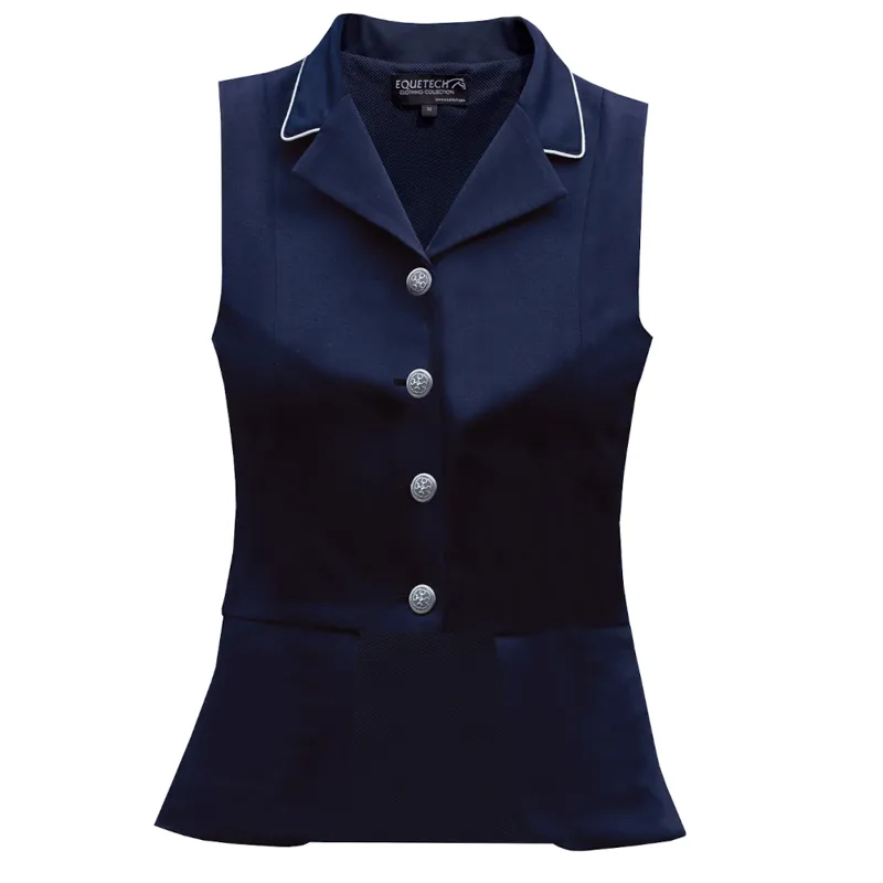 Equetech Dressage Competition Waistcoat Navy
