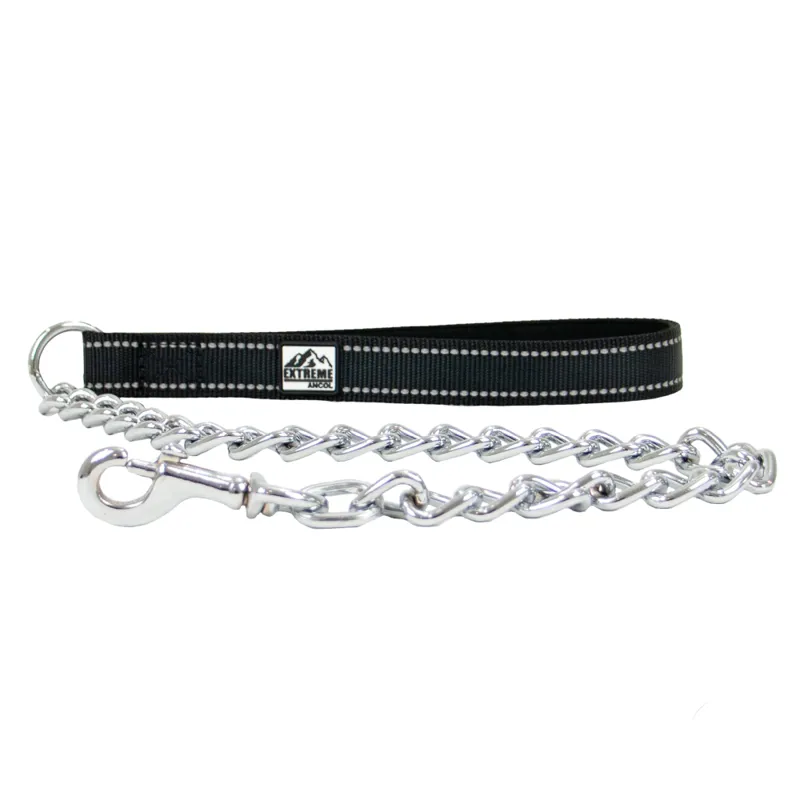 Ancol Extreme Padded Chain Lead Black