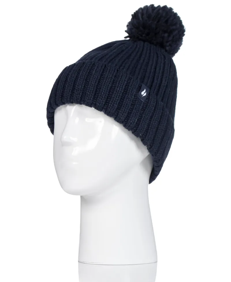 Heat Holders Ladies Arden Thermal Hat Navy-1