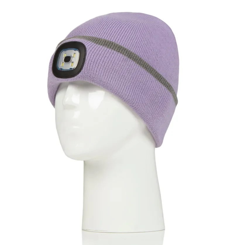 Adults Classic LED Beanie Lilac