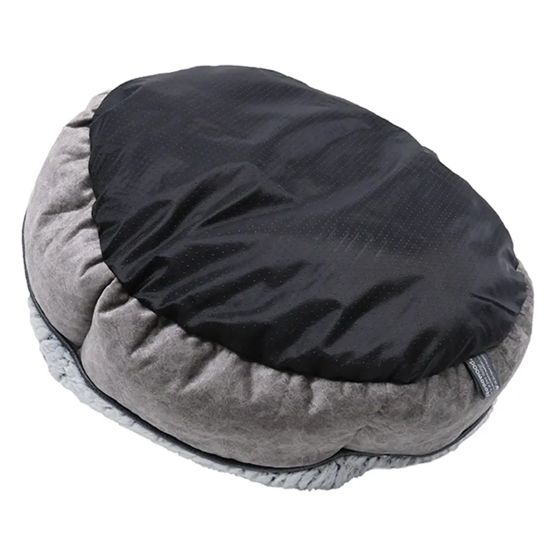 Rosewood Grey Luxury Plush Dog Bed-3