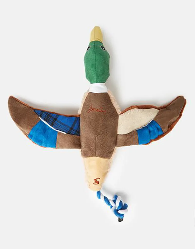 Joules Plush Printed Blue Duck Dog Toy