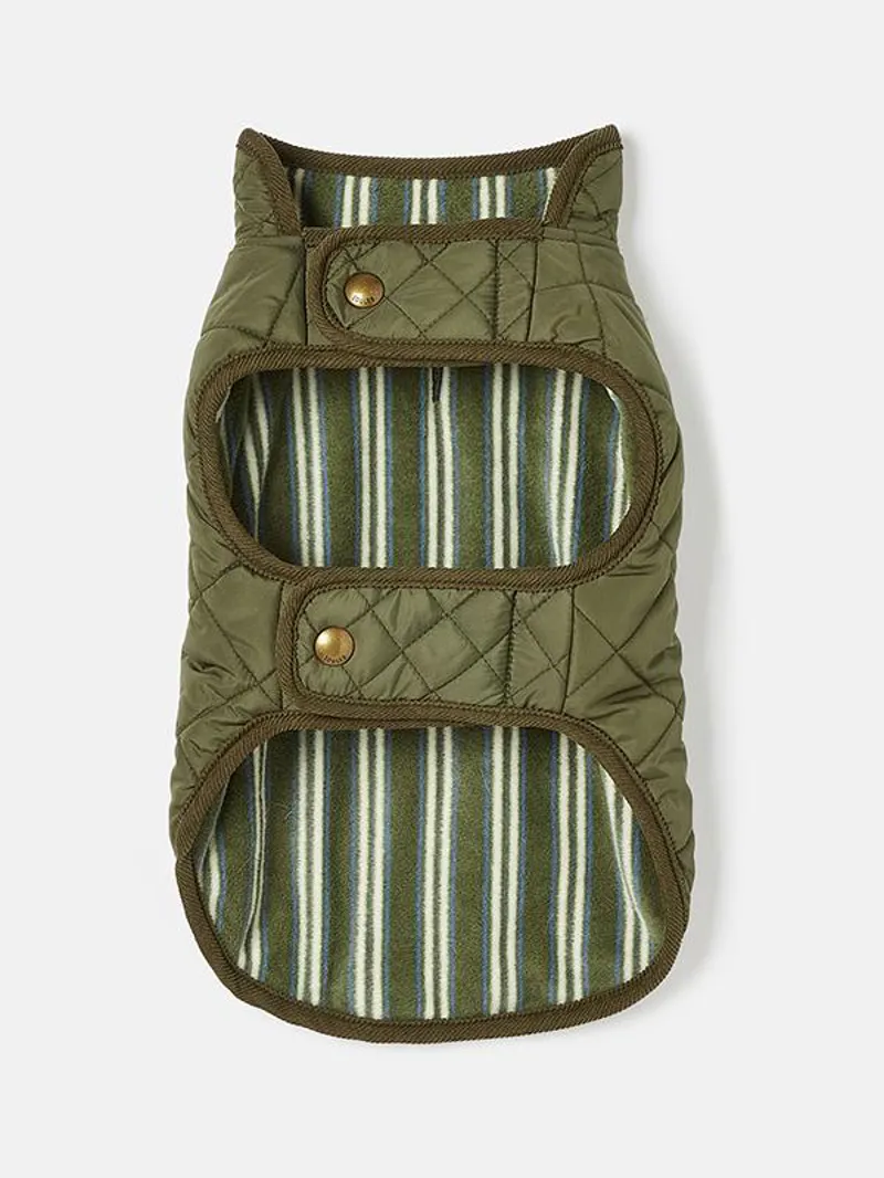 Joules Khaki Quilted Coat-2