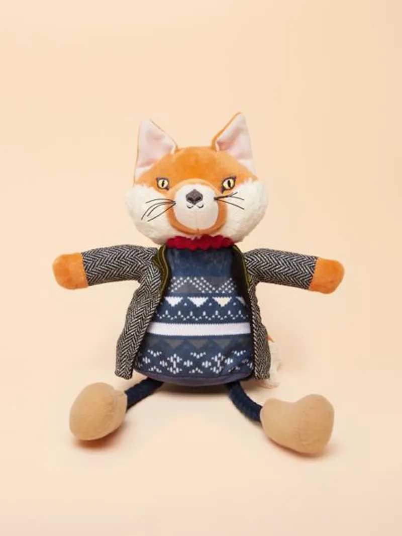 Joules Jonty Tweedy Fox Dog Toy