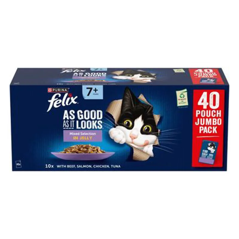 Felix As Good As It Looks Pouches Senior 40x85g