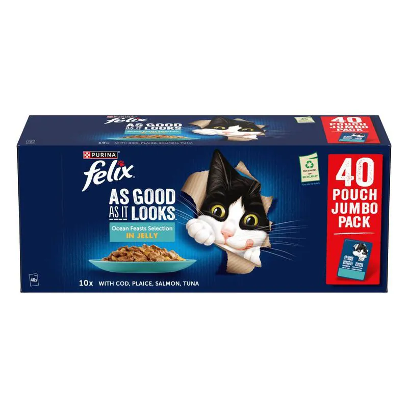 Felix As Good As It Looks Pouches Ocean Feasts 40x85g