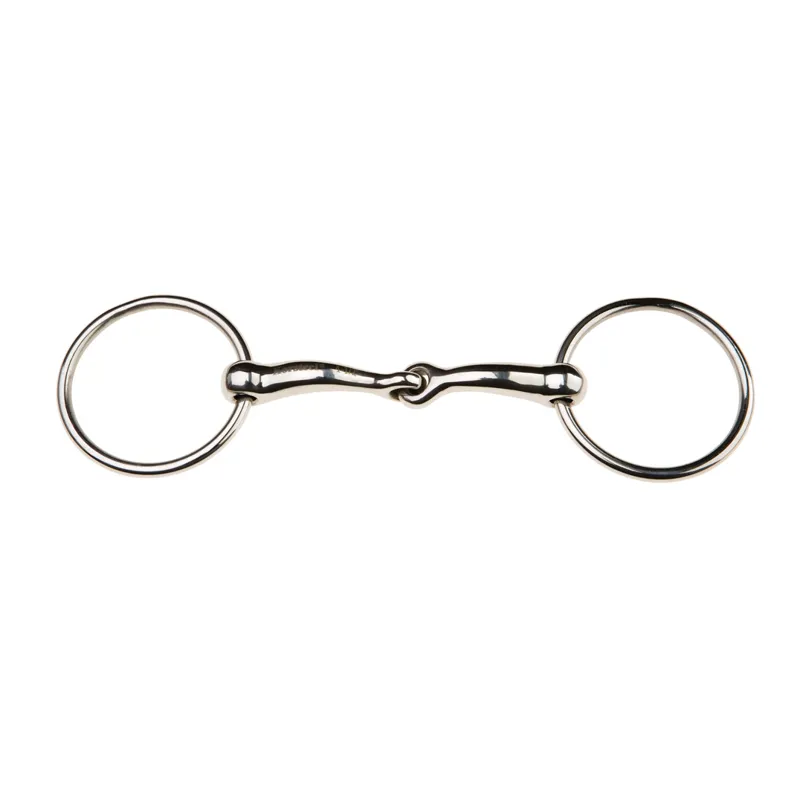 JP Korsteel Stainless Steel Jointed Loose Ring Snaffle