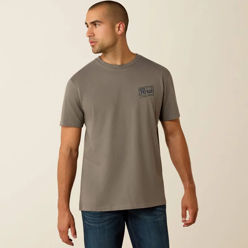 Ariat Mens Paintriot Classic Fit T-Shirt Smoked Pearl