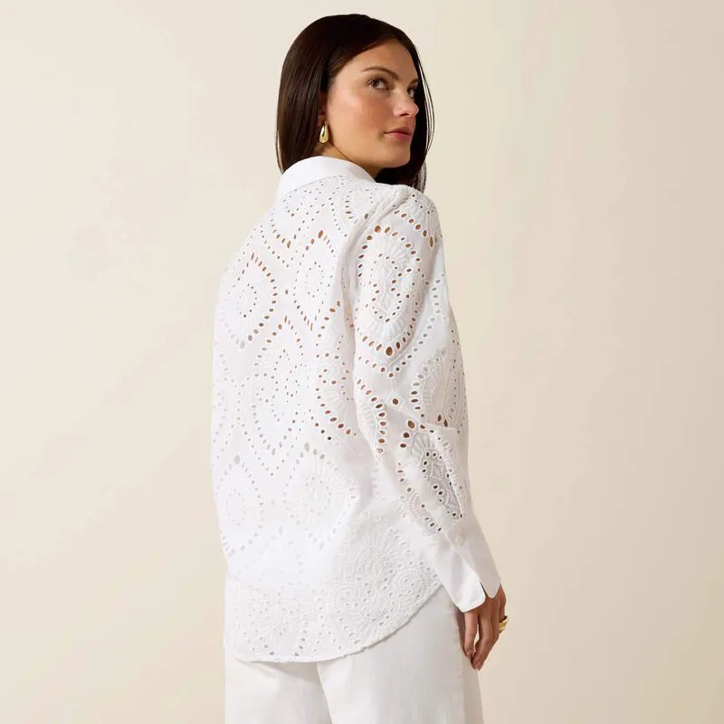 Ariat Ladies Millington Blouse White-1