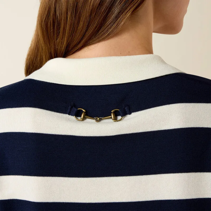 Ariat Ladies Langsett Sweater Navy Stripe-3