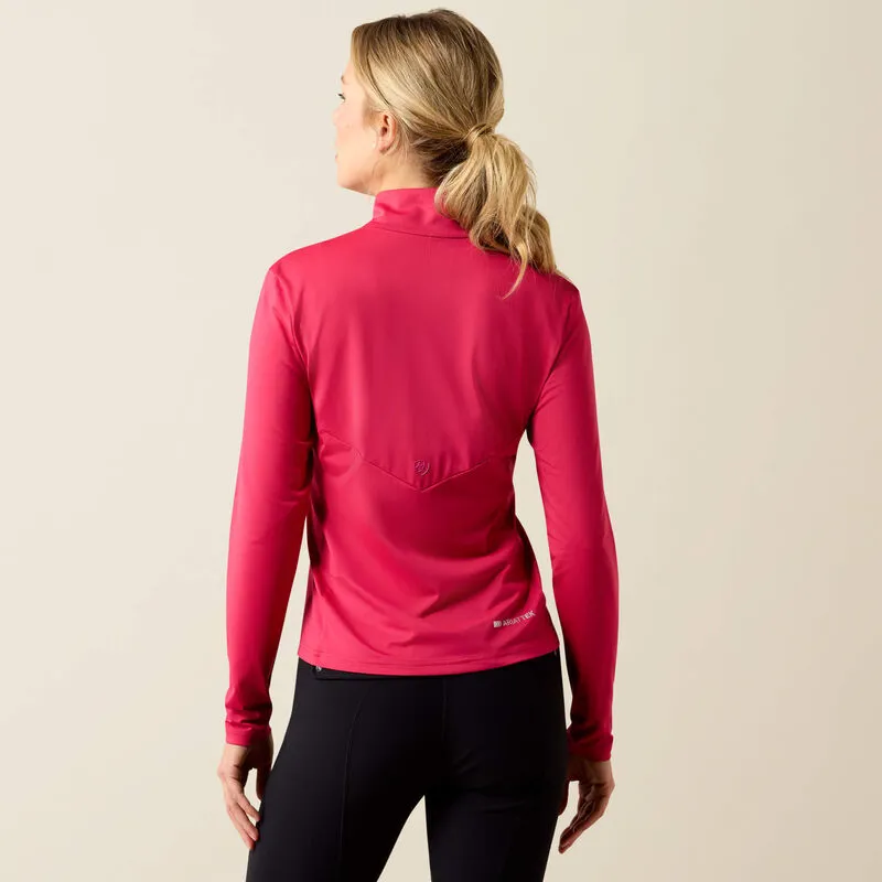 Ariat Ladies Lunaveil 1/2 Zip Baselayer Granita-1