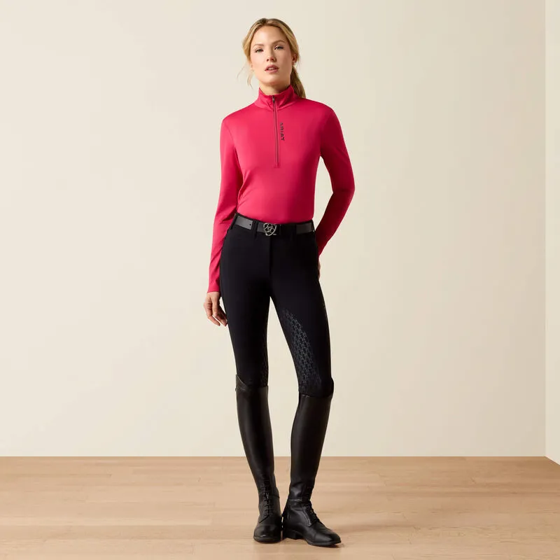 Ariat Ladies Lunaveil 1/2 Zip Baselayer Granita-2