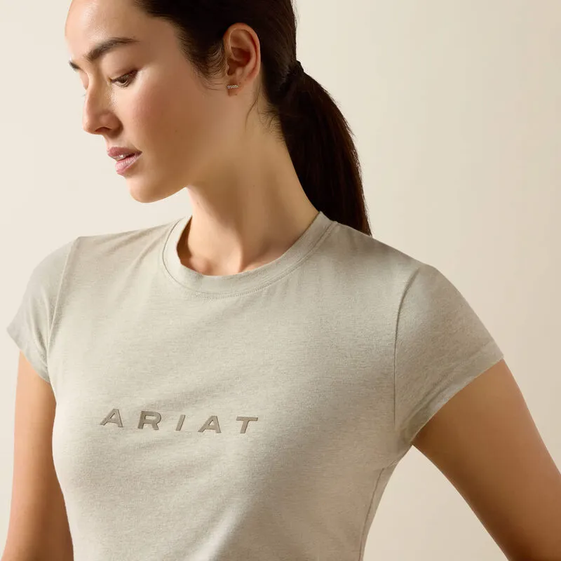Ariat Ladies The Logo T-Shirt Winter Twig Heather-3