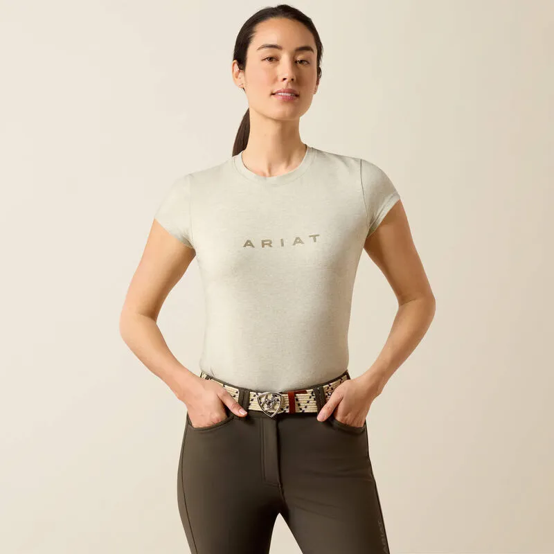Ariat Ladies The Logo T-Shirt Winter Twig Heather