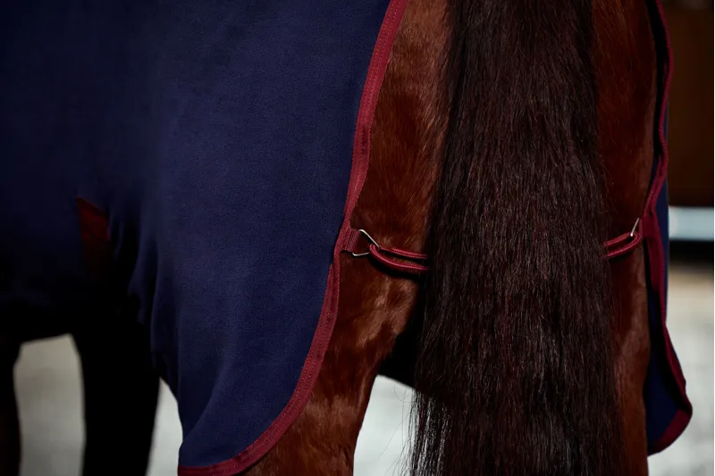 Weatherbeeta Anti-Static Fleece Cooler Combo Neck Navy/Burgundy-5