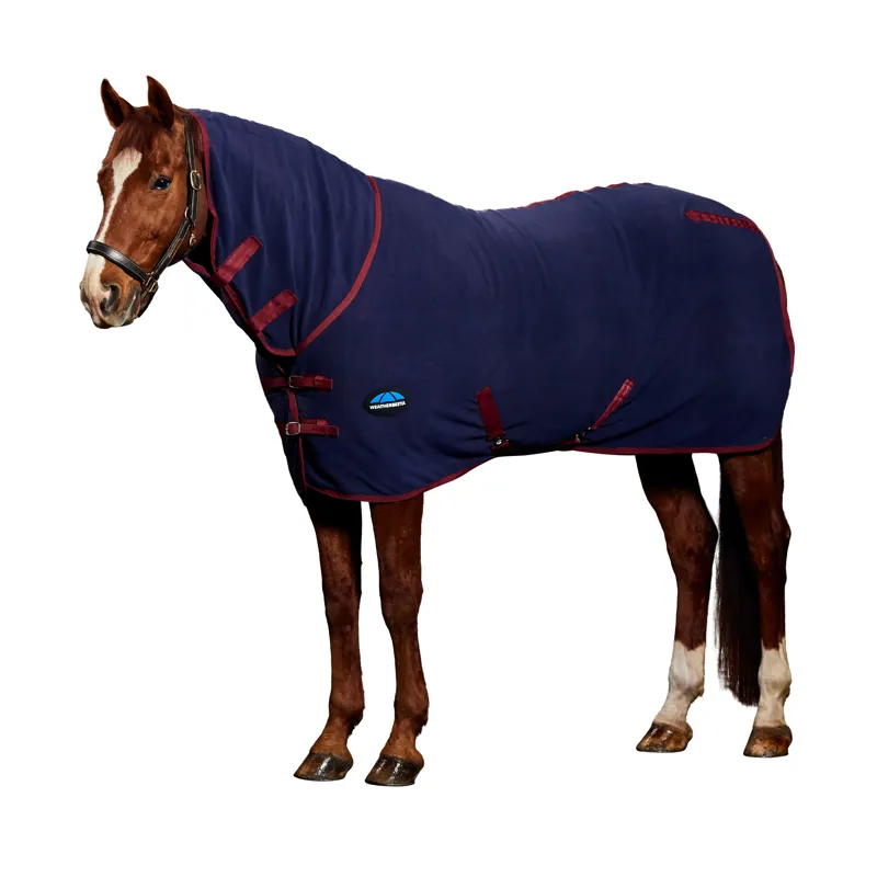 Weatherbeeta Anti-Static Fleece Cooler Combo Neck Navy/Burgundy
