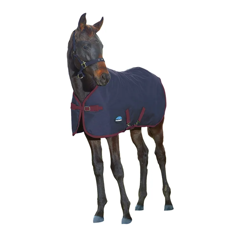 Weatherbeeta 1200D Foal Turnout Rug Standard Neck 220g Navy/Burgundy