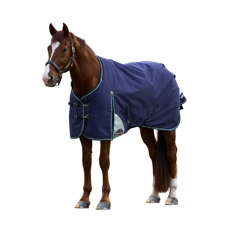 Weatherbeeta ComFiTech Plus Dynamic Turnout Rug Detach-A-Neck 100g Navy/Forest Green
