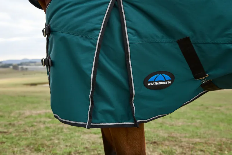 Weatherbeeta ComFiTech Classic Turnout Rug Combo Neck 220g Forest Green/Black-4
