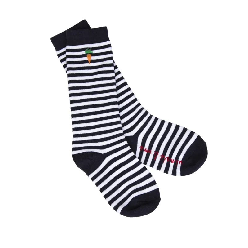 Winnie And Me Socks Navy Stripe