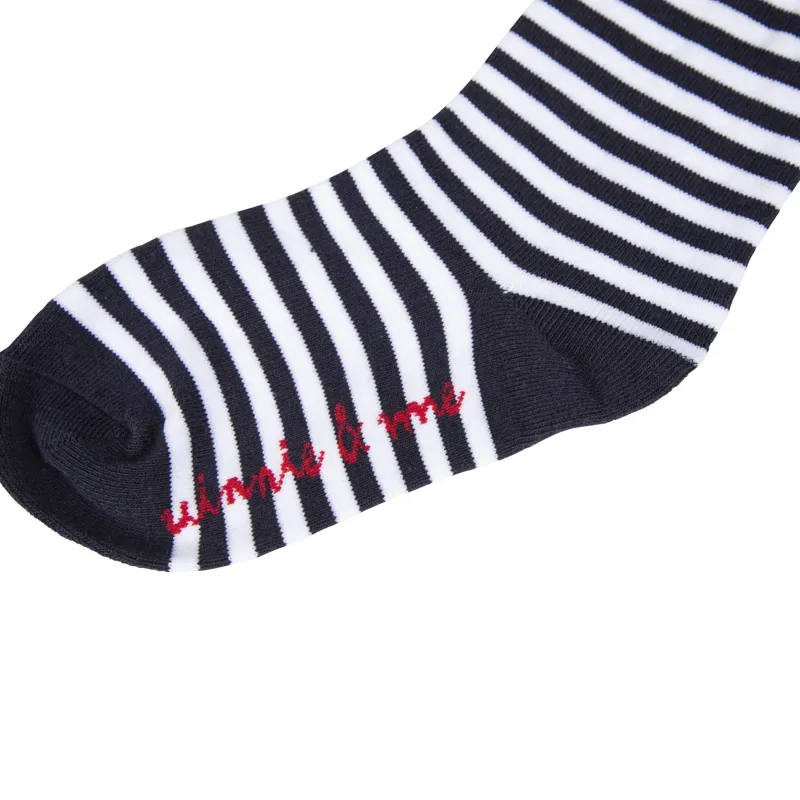 Winnie And Me Socks Navy Stripe-1