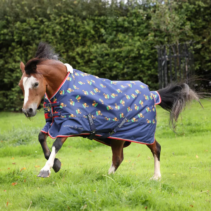 Winnie And Me Lite Turnout Rug Navy