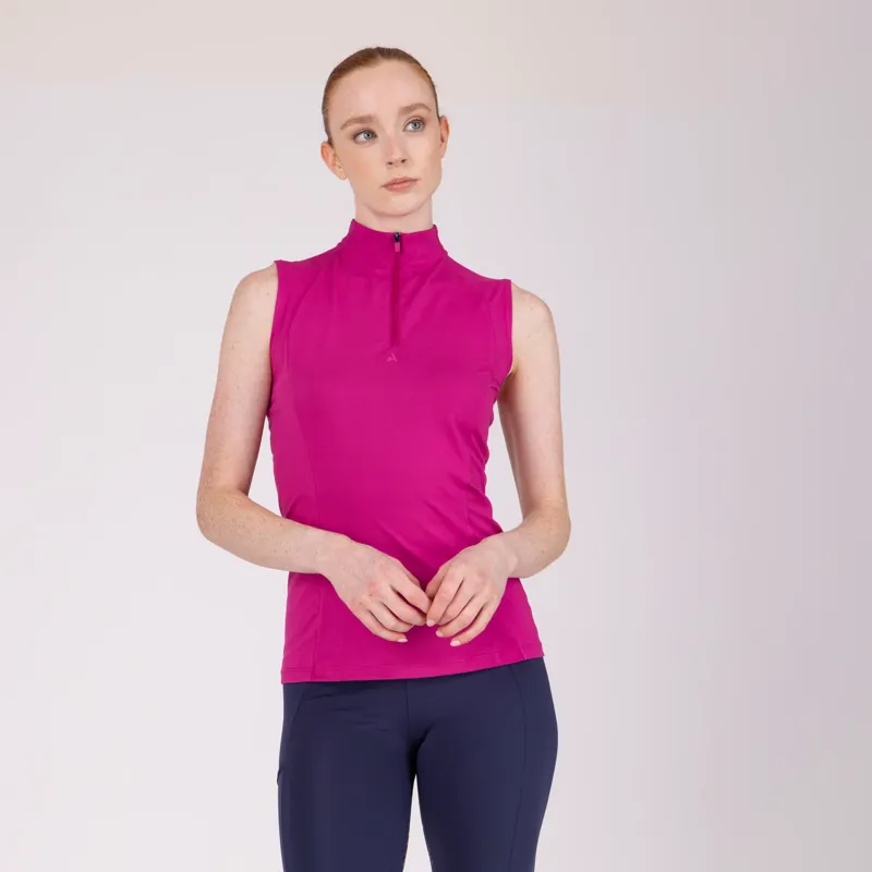 Aubrion React Sleeveless Baselayer Fuchsia-1