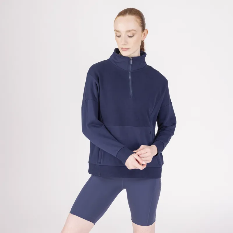 Aubrion React Quarter Zip Sweatshirt Midnight-1