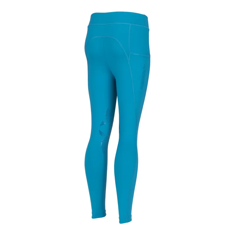 Aubrion Young Rider React Rhythm Tights Kingfisher-1