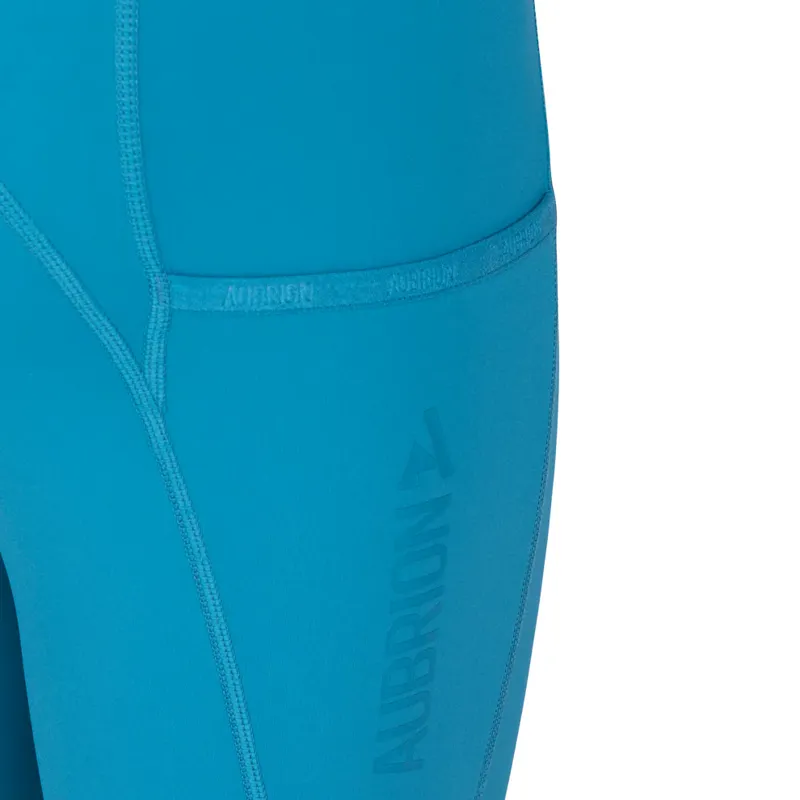 Aubrion Young Rider React Rhythm Tights Kingfisher-2