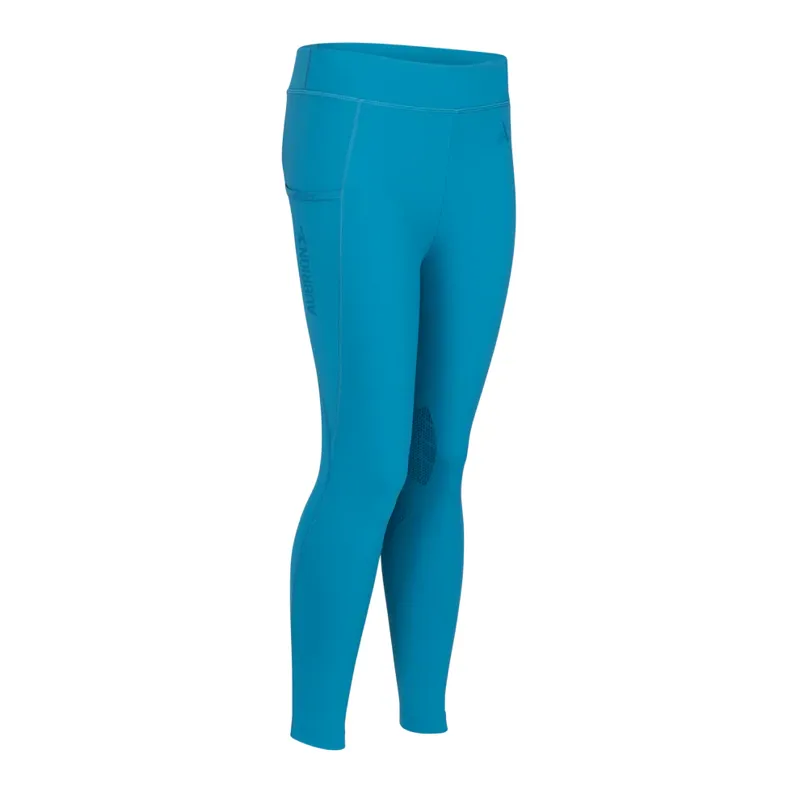 Aubrion Young Rider React Rhythm Tights Kingfisher